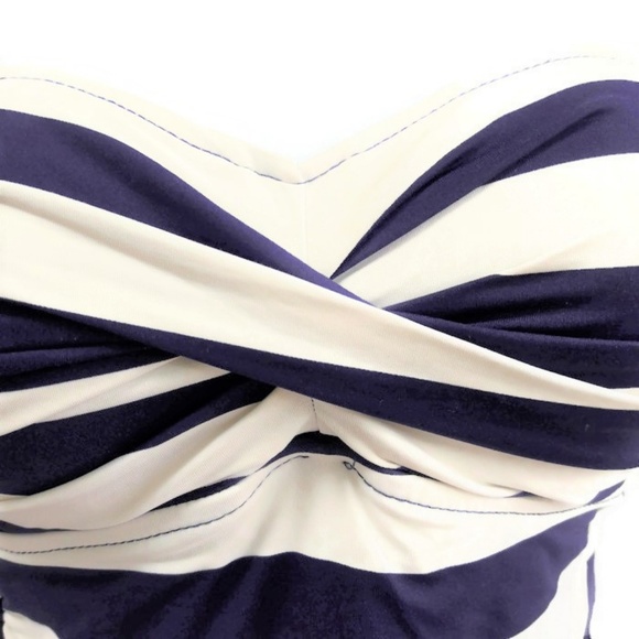 Ann Taylor LOFT Top Sweetheart Tankini Ruched Nylon Spandex Stretchy - Picture 4 of 5